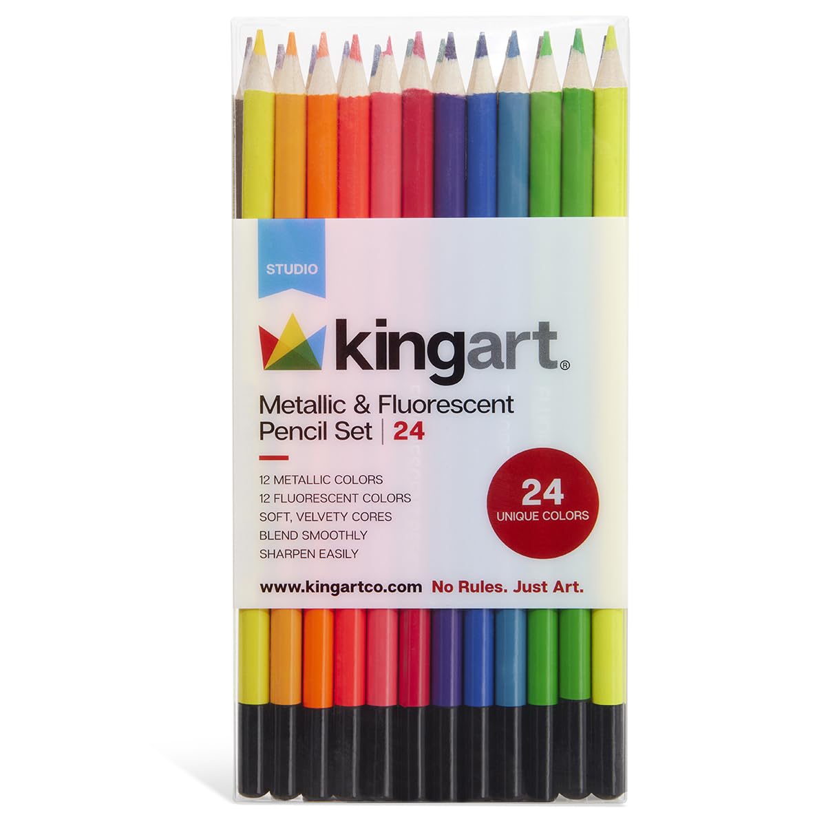 KINGART Writing Instrument, 24 Count (Pack of 1), Assorted