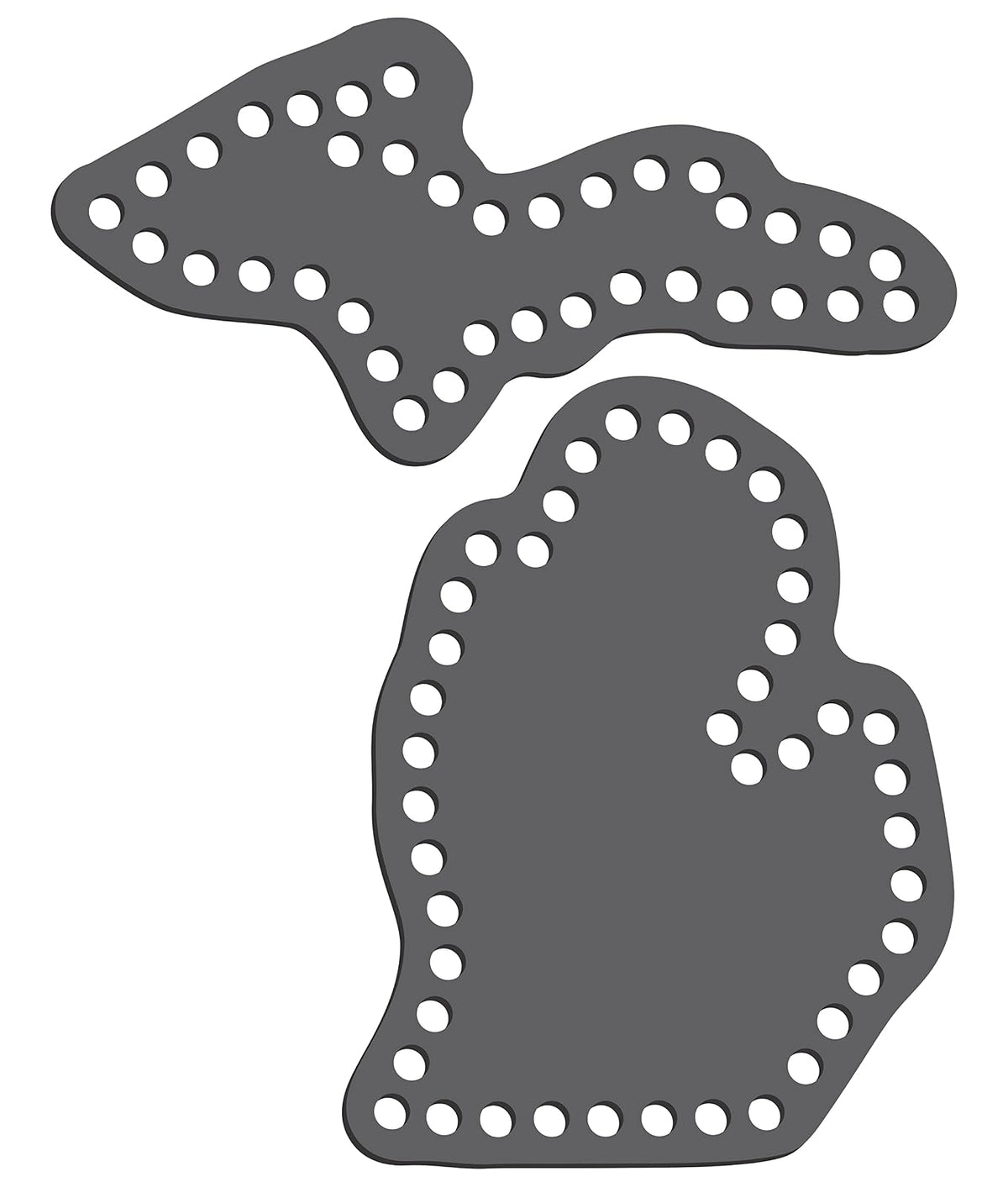 Rhinestone Genie Michigan Magnetic Rhinestone Template, Black