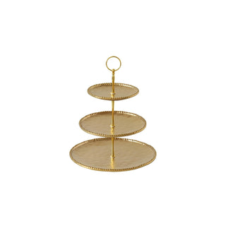 Pampa Bay Dishware Plate, 11.5 x 13.5, Gold