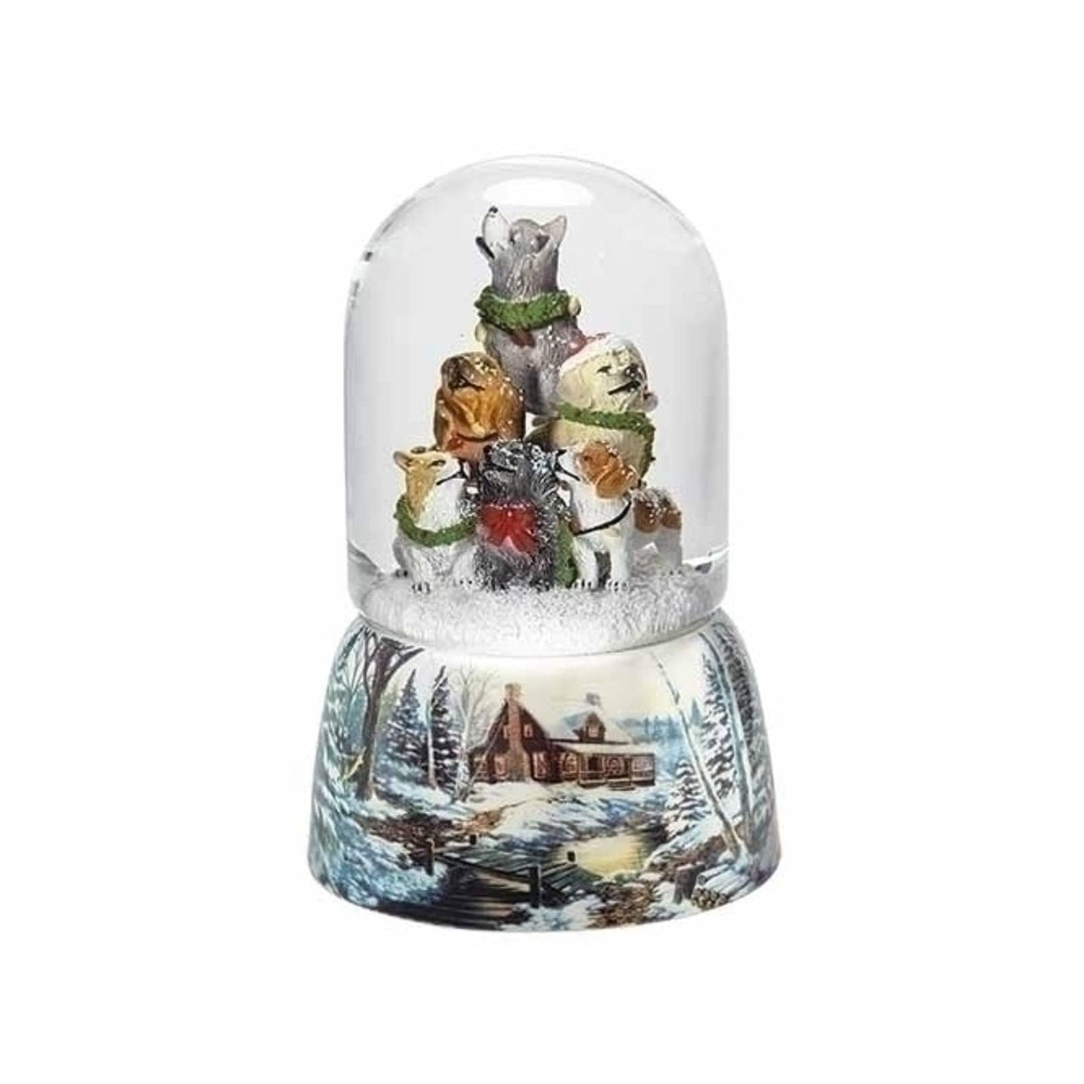 Roman Snow Globe, Brown, Classic