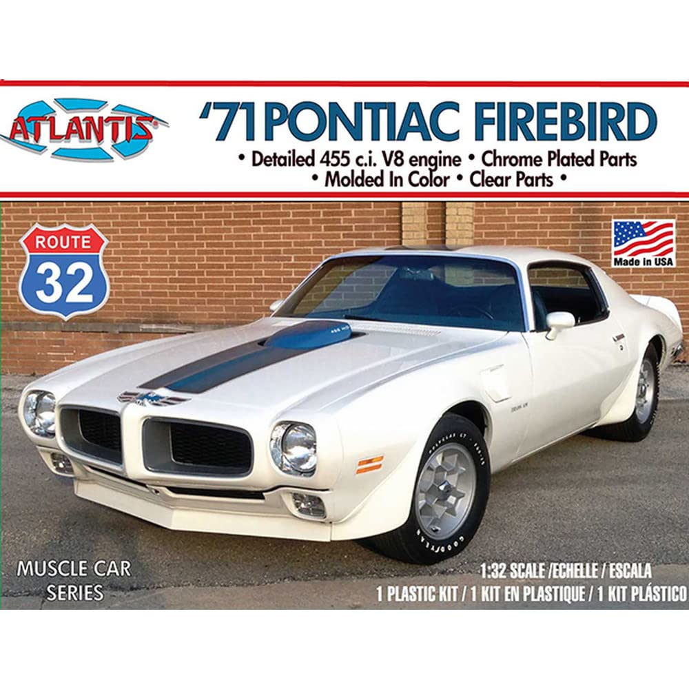 Atlantis Art Craft Kit, 6 inches long, 1971 Pontiac Firebird Route 32