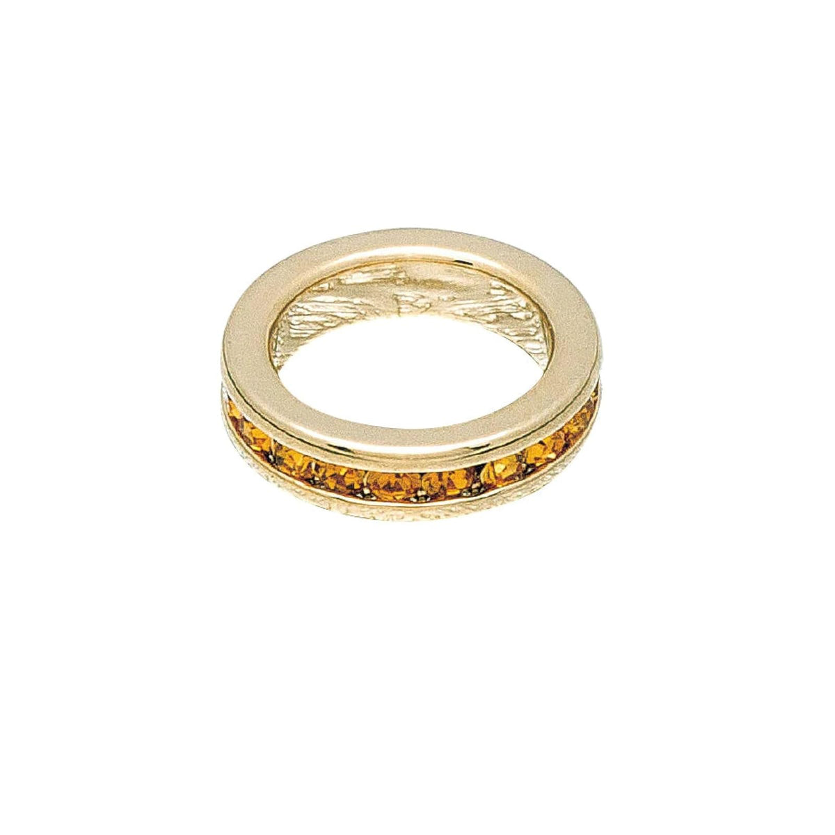 Maya J Charm, 14mm, Gold and Green