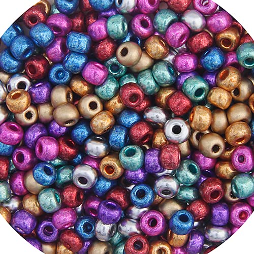Dazzle-It! Craft Bead, 6/0, Metallic Assorted
