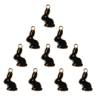 John Bead Charm, 9x18, Black