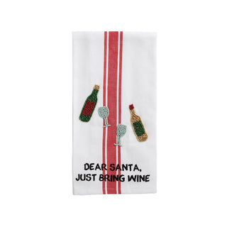 Mud Pie Towel, 21" x 14", White
