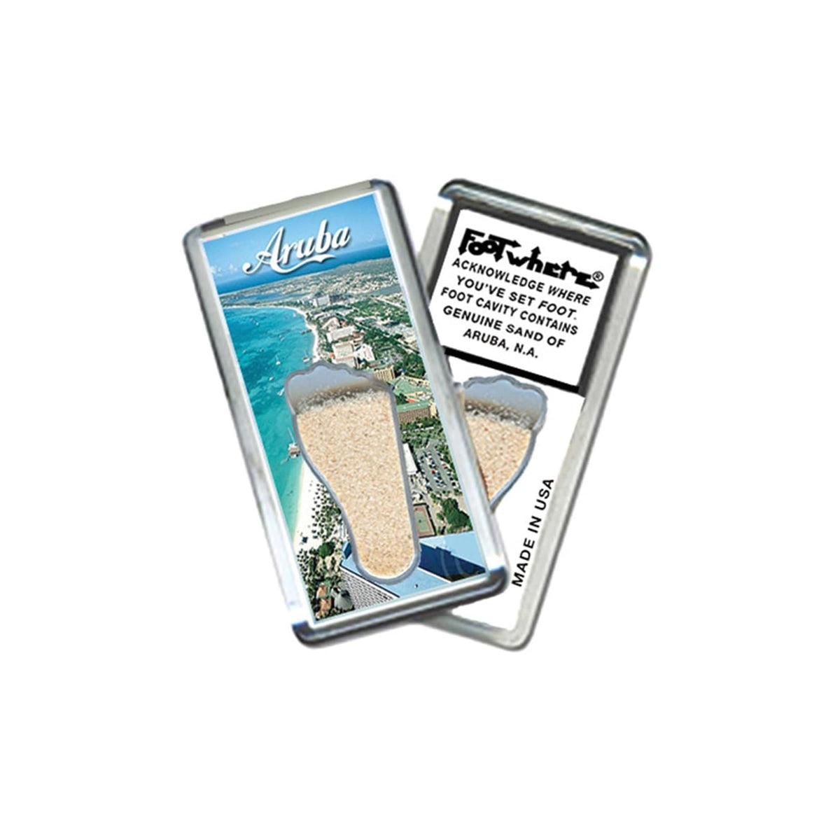 FootWhere Decorative Magnet, Small, Aru201 - Seashore