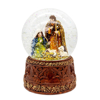Kurt S. Adler Snow Globe, Brown, Classic