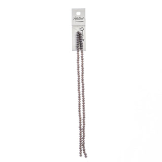 John Bead Craft Bead, 3mm x 4mm, Opaque Grey