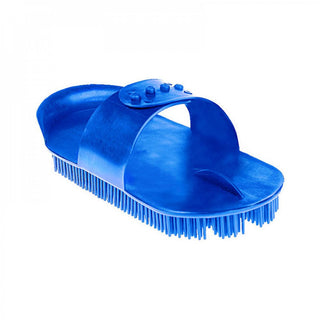 Horze Plastic Curry Comb - Blue