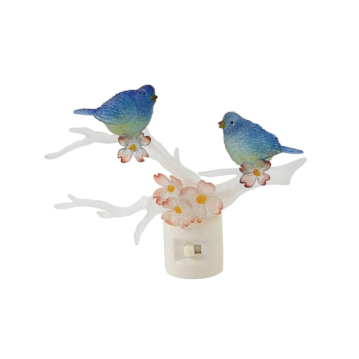 Roman Lamp, 5 inches (H) x 6 inches (W) x 3 inches (L), White/Blue