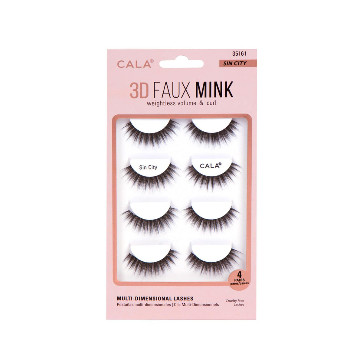 Cala False Eyelash, black