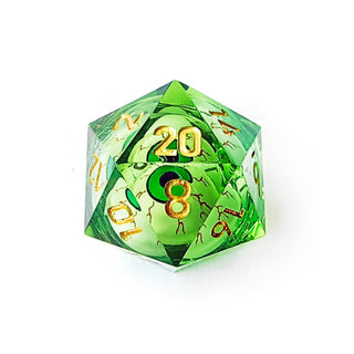 BESCON DICE Game Dice, 23MM, One Piece D20 With Green Eye