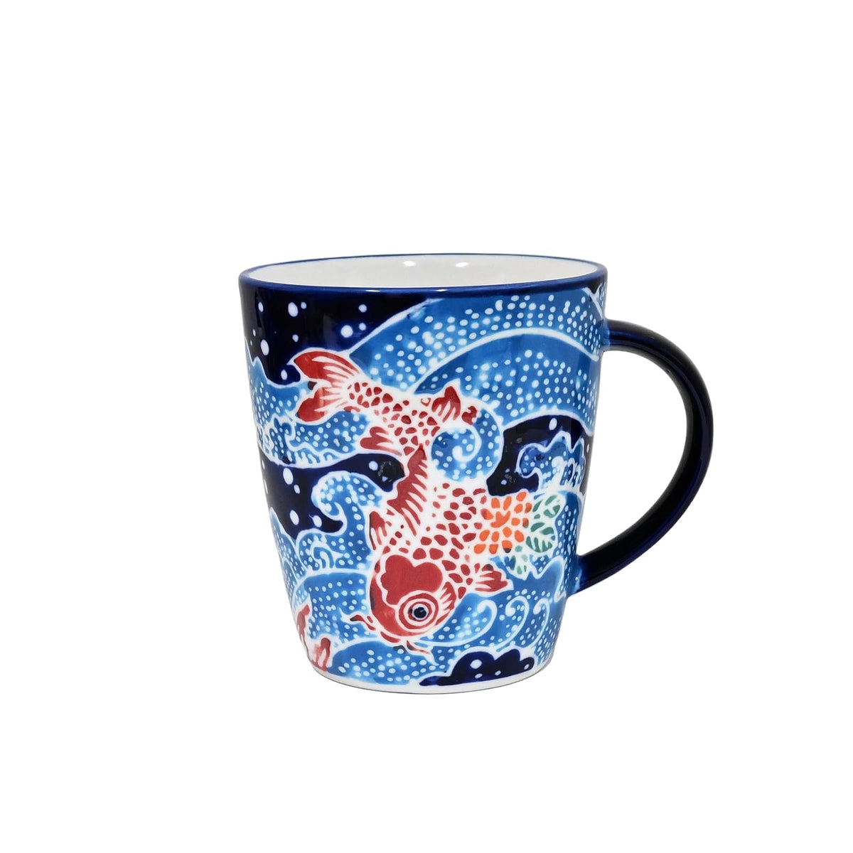Urban Tokyo Drinking Cup, 11 Ounces, Red Koi