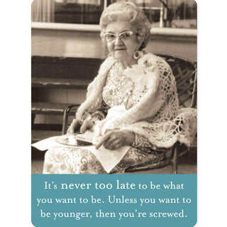Shannon Martin Design Decorative Magnet, 2.63 x 3.5 x 0.06 inches, It S Never To