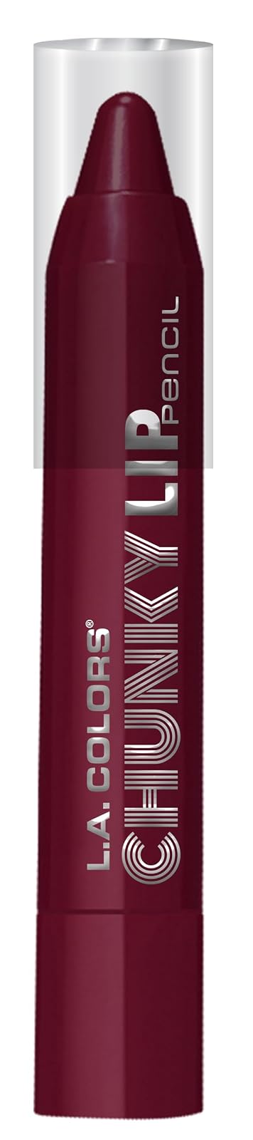 L.A. Colors Chunky Lip Pencil, Plum, 0.09 Ounce