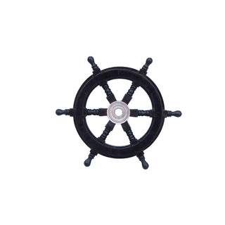 Hampton Nautical Wall Art, 12"L x 2"W, Black