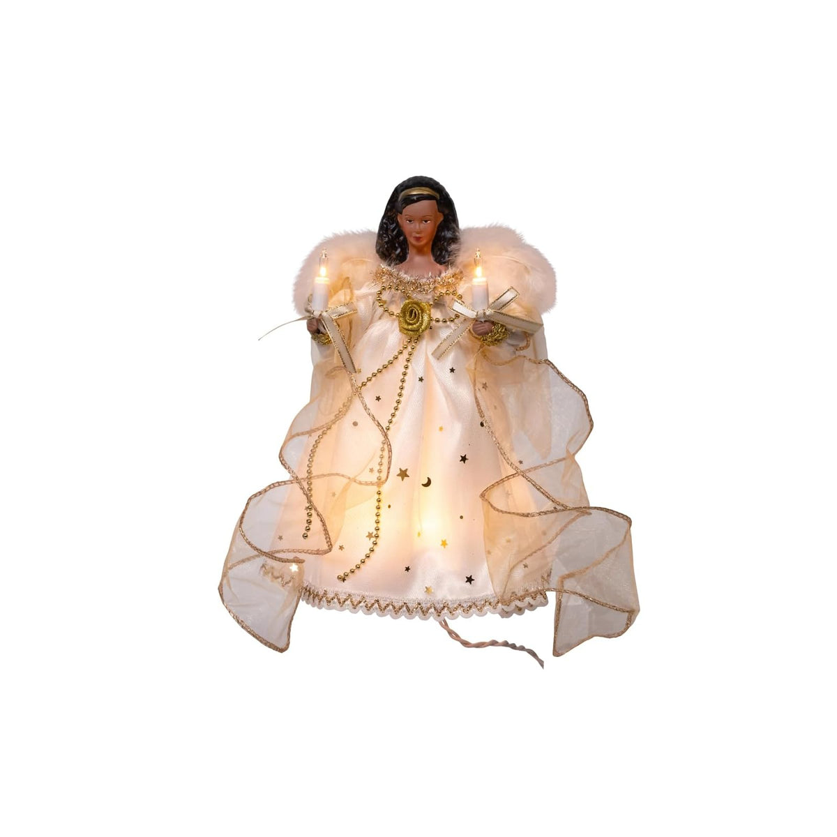 Kurt S. Adler Tree Topper, 6" x 4.5" x 9", Multicolor