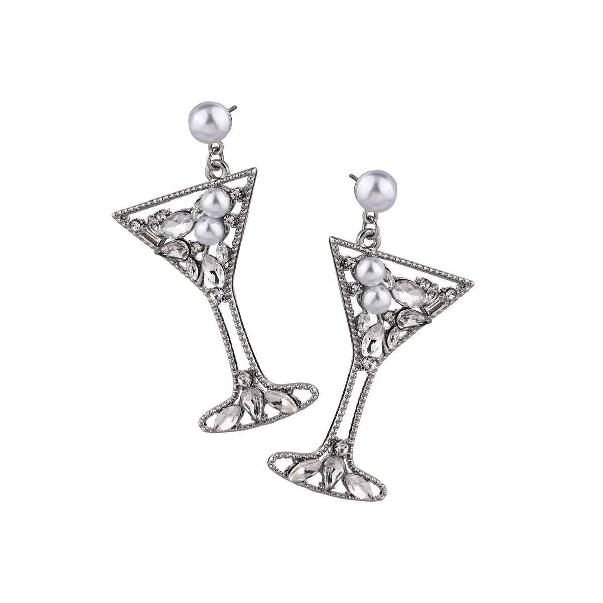 Bamboo Trading Earring, 2-Inch, Silver