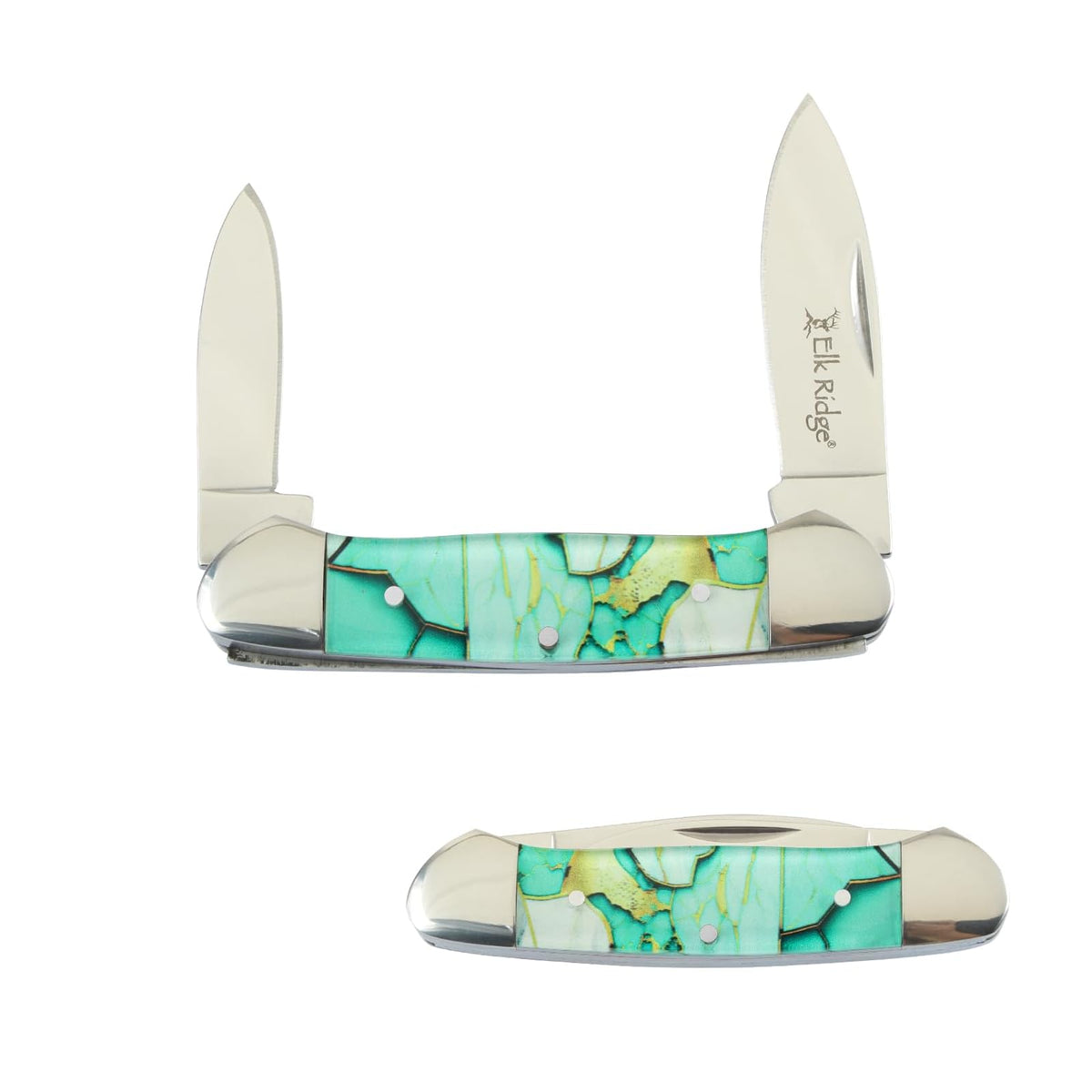 Elk Ridge Knife, 2.5", Light Green
