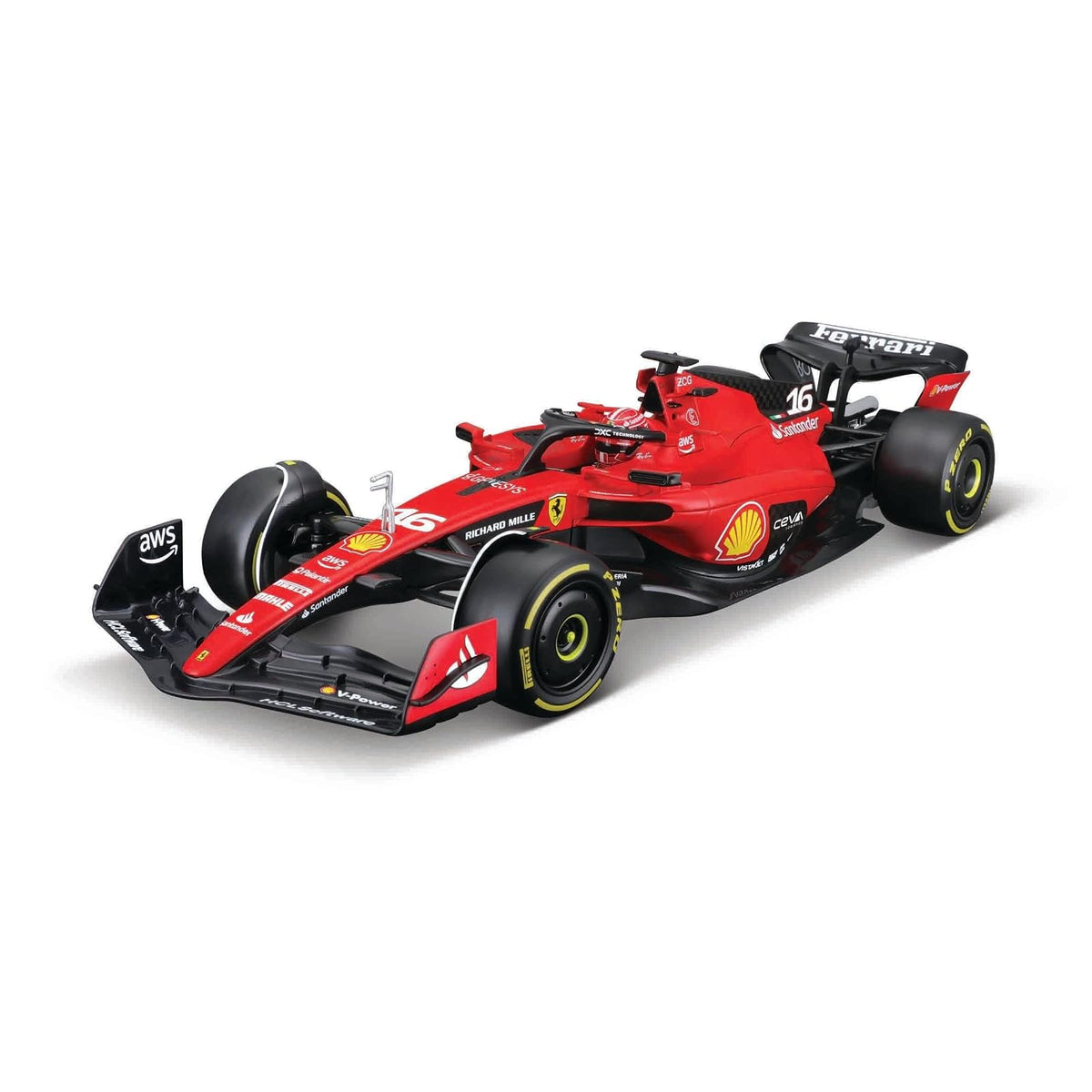 Bburago Non Riding Toy Vehicle, 1:18, Leclerc #16