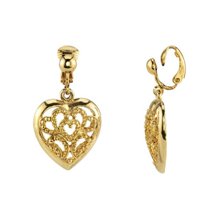 1928 Jewelry Company Earring, 1.5"L x 0.75"W, Gold