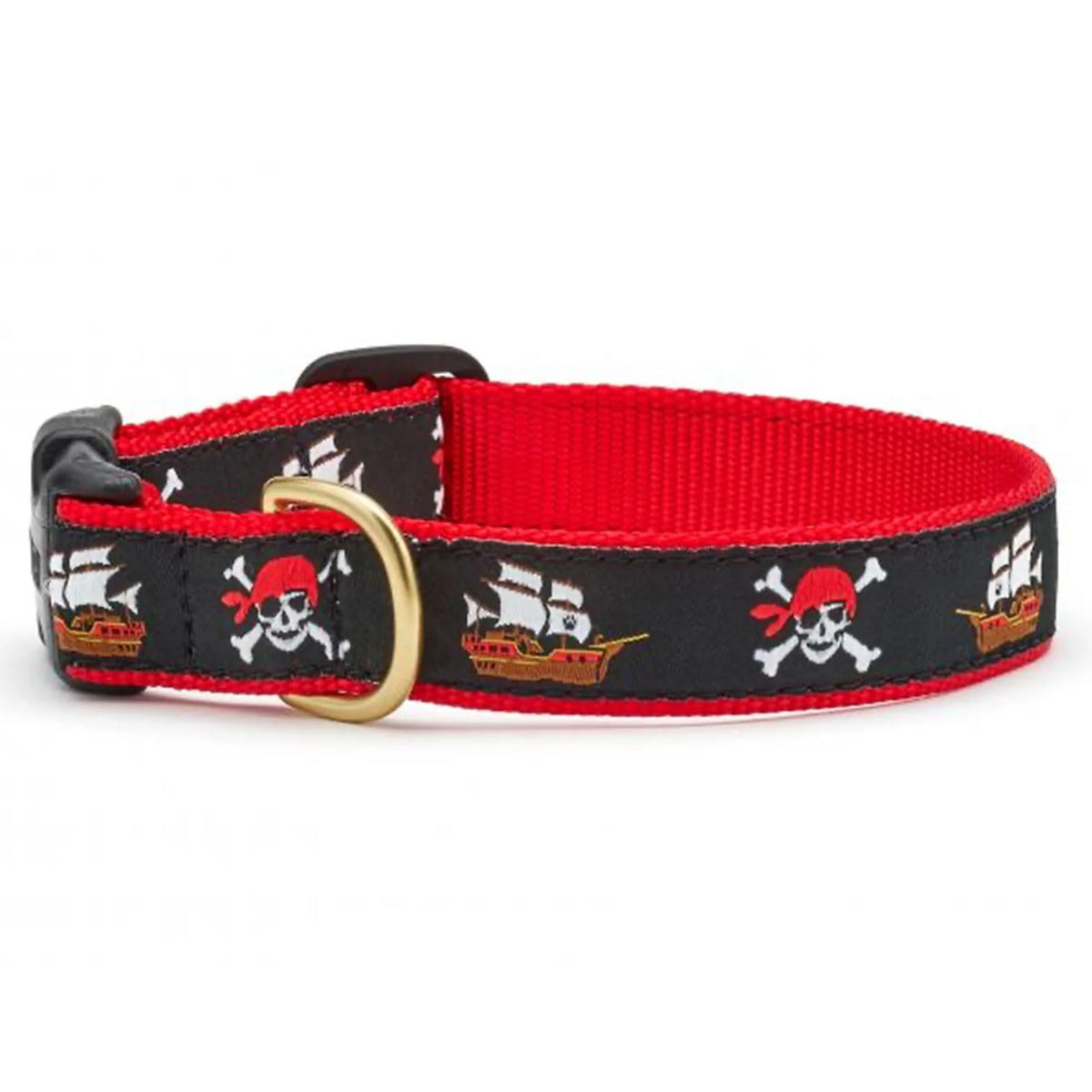 Up Country Animal Collar, Large (fits necks 15" - 21") Wide, Red