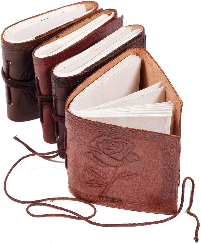 TUZECH Blank Book, 3x3x1, Brown