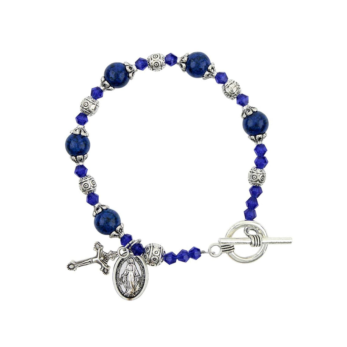 Christian Brands Bracelet, 7" L, Sapphire