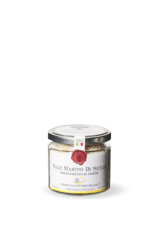 Lemon Salt 200g Furantoi-Kutorera Inc. Sicily Italy production (Italian Lemon Sicilia salt by Frantoi Cutrera)