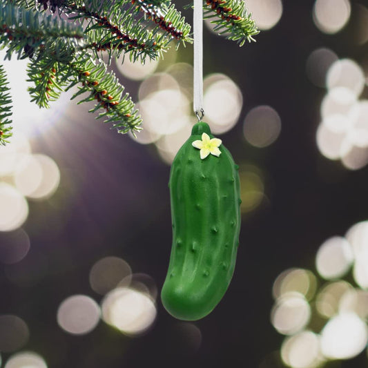 Comfy Hour Winter Holiday Home Collection Resin Lifelike Pickle Christmas Tree Ornaments