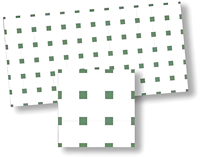Aztec Imports Melody Jane Dollhouse Green & White Spanish Mosaic Floor Tile Sheet Miniature Flooring