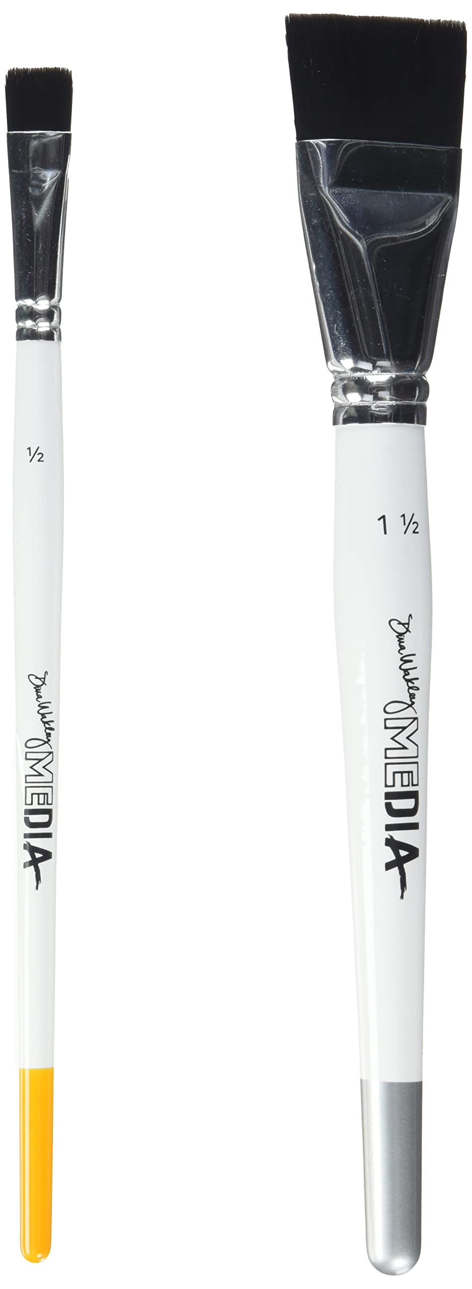 Dina Wakley Media Paint Brush, 1.5" & .5", 1.5" & .5"