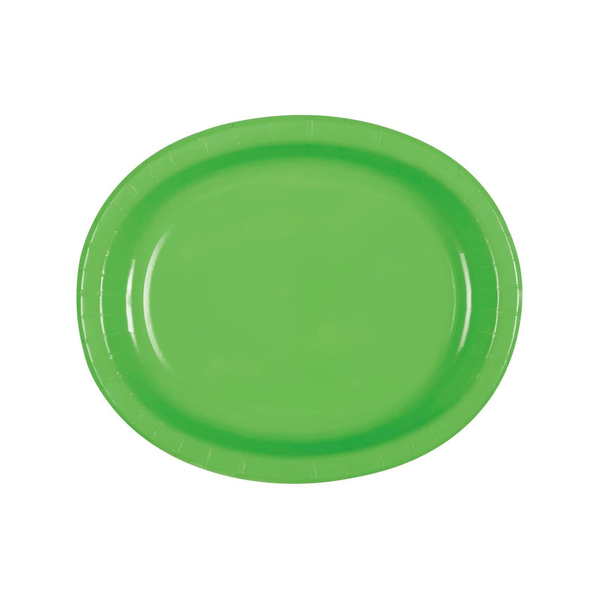 Unique Dishware Plate, 12", Lime Green