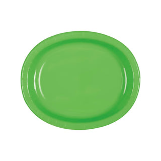 Unique Dishware Plate, 12", Lime Green