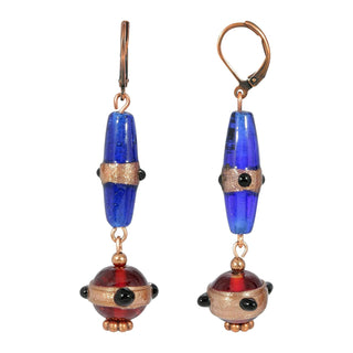 1928 Jewelry Company Earring, 2.43"L x 0.65"W, Blue