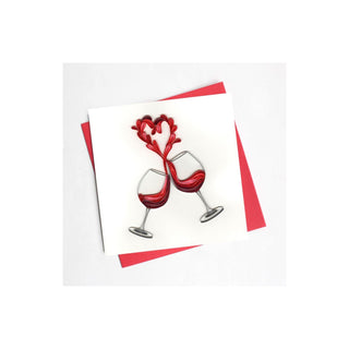 Quilling Card Greeting Card, Multi