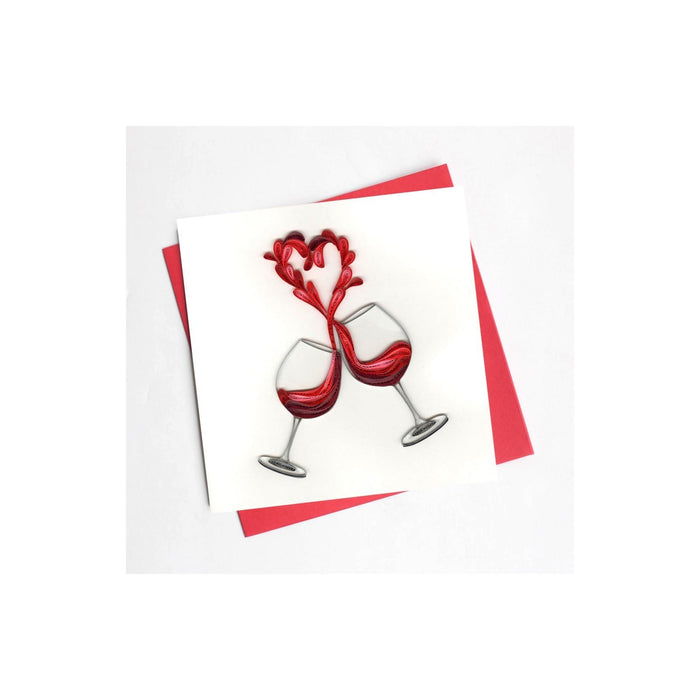 Quilling Card Greeting Card, Multi