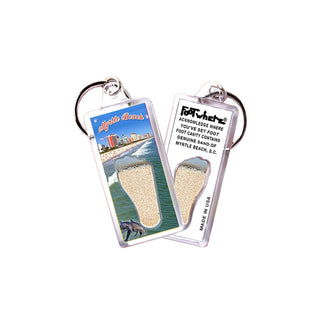 FootWhere Keychain, Small, Mbsc101 - Beachfront