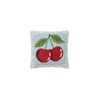 Peking Handicraft Pillow, 14 X 14-Inches, Blue, Red