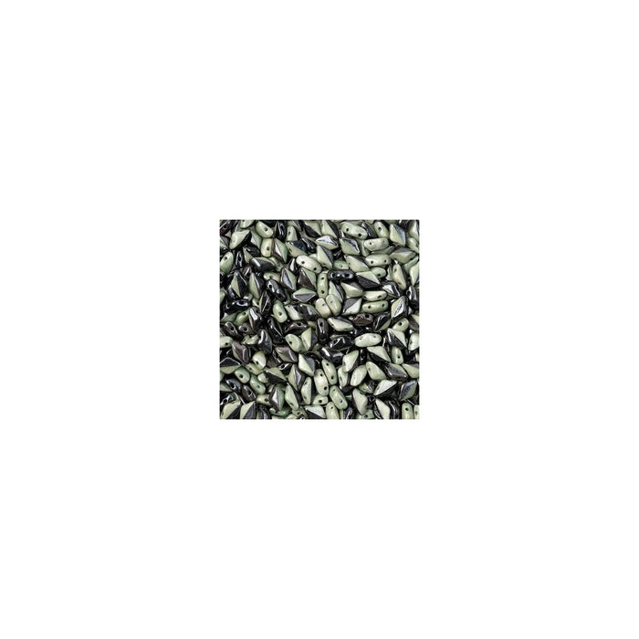 John Bead Craft Bead, Opaque Green Luster