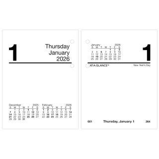 AT-A-GLANCE Calendar, 3" x 3-3/4", White