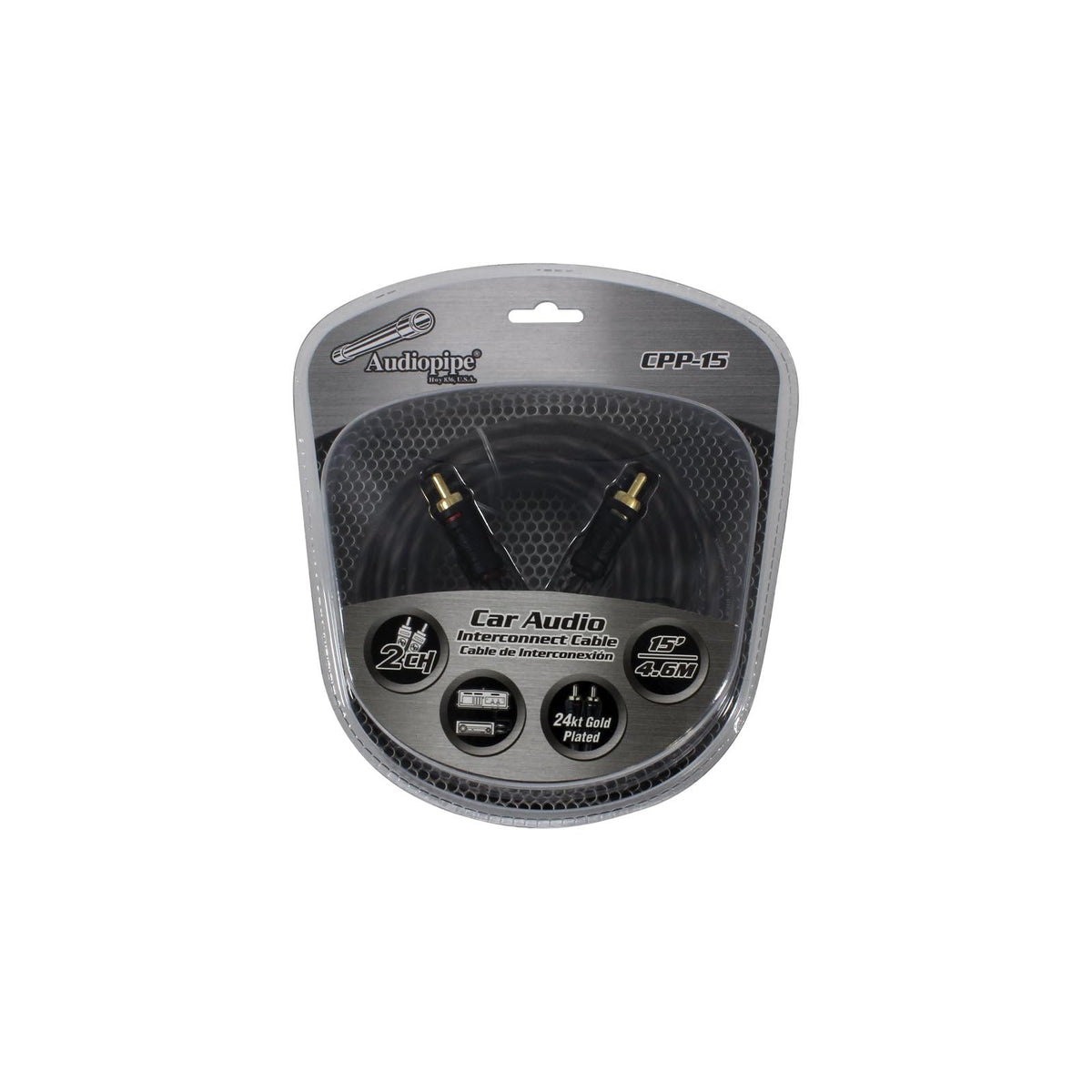 Audiopipe Electronic Cable, 6.5in. x 7.5in. x 2.5in., gold