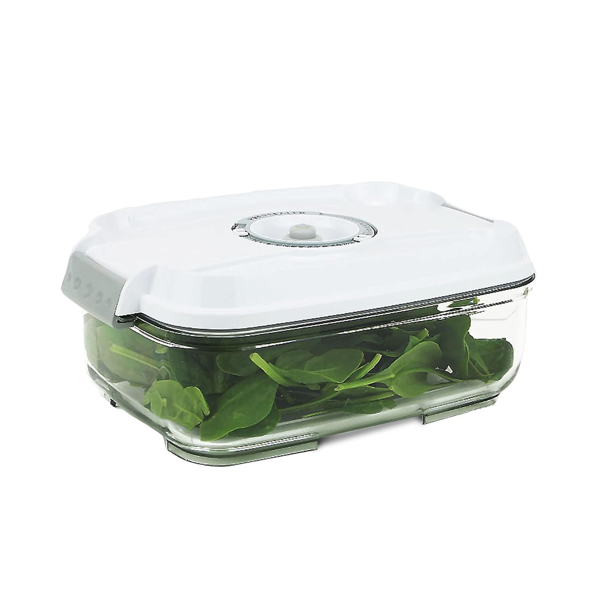 PrepSealer Food Storage Container, 1.4L, White