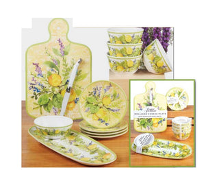Certified International Lemon Zest Dip Bowl Set, 4-inch Diameter, Set of 4, For Everyday Use, Kitchen Accessories, Party Celebration