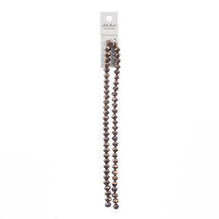 John Bead Craft Bead, 6mm x 8mm, Opaque Copper Iris