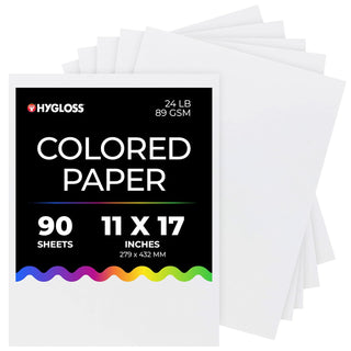 Hygloss Print Copy Paper, 11 x 17 Inch, White
