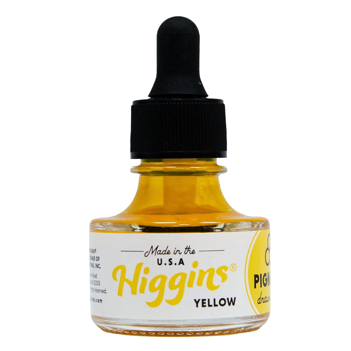 Higgins Liquid Ink, 1 fl oz, Yellow