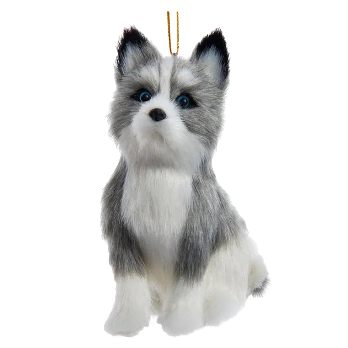 Kurt S. Adler Hanging Ornament, 4 x 3 Inch, Grey and White