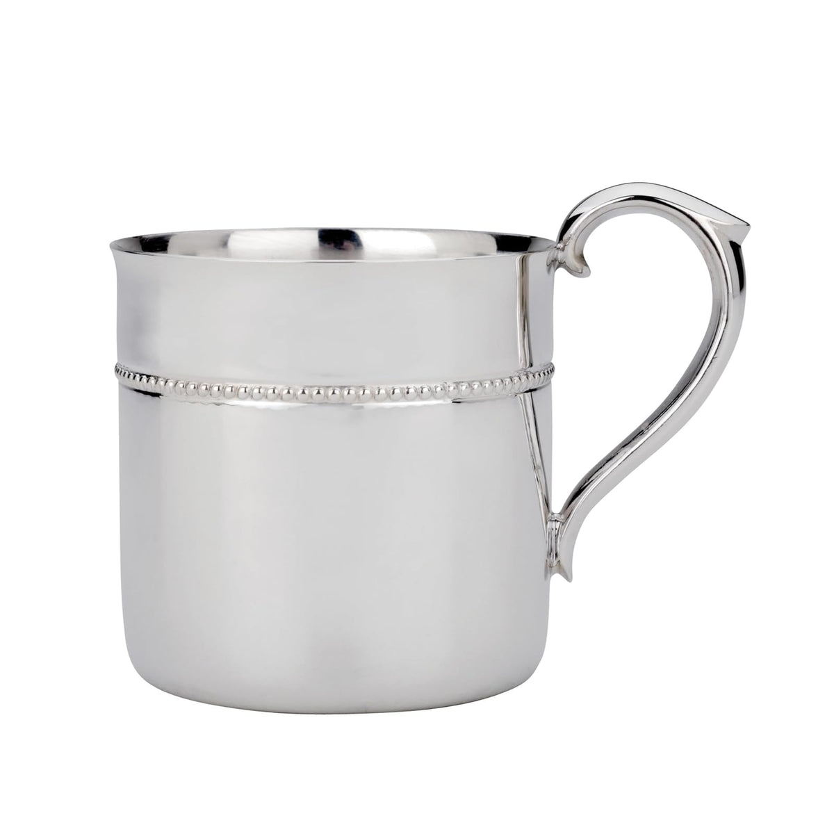 Reed & Barton Silver Plate Beaded Baby Cup