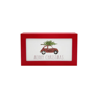 Rae Dunn Decorative Signage, 11.5 x 7 inches, Merry Christmas Desk Plaque